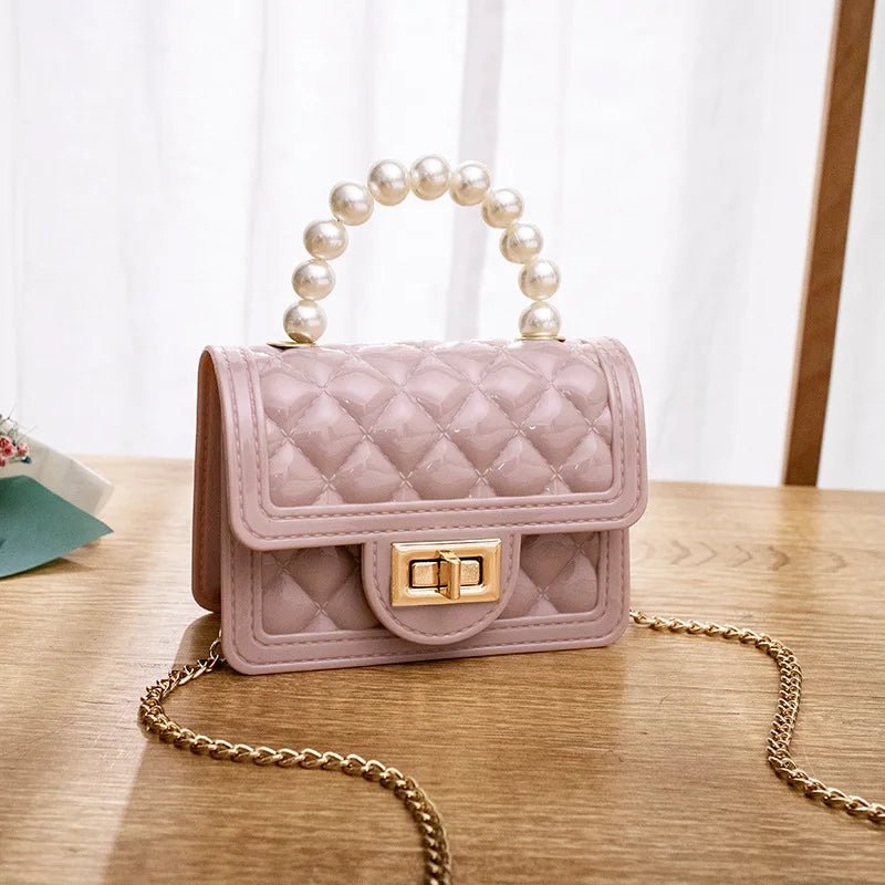 Fashion Candy Color Kid Handbag Single Shoulder Bag Crossbody Cute Mini Clear Jelly Purse - Zeprah