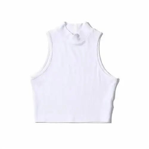 Fashion Casual Sleeveless Women's Round Neck Summer Sports Tank Top Wire - Free Crop Camisoles - Zeprah