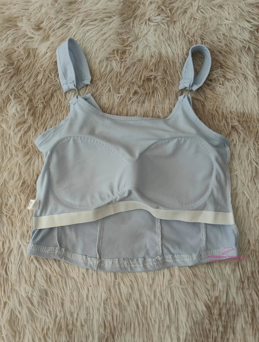 Fashion Ladies Camisole Striped Skinny Tank Top Women Embroidery Letter Bra Pad Shoulder Belt Iron Casual Crop Tops - Zeprah