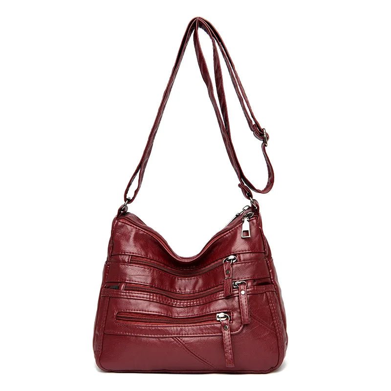 Fashion Luxury Unisex Handbag Messenger Shoulder Bag with Zipper Closure Letter Decoration Waterproof - Zeprah
