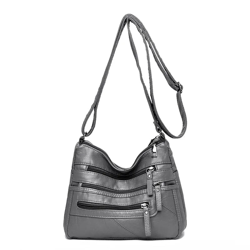 Fashion Luxury Unisex Handbag Messenger Shoulder Bag with Zipper Closure Letter Decoration Waterproof - Zeprah