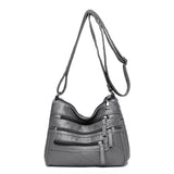 Fashion Luxury Unisex Handbag Messenger Shoulder Bag with Zipper Closure Letter Decoration Waterproof - Zeprah