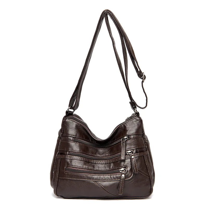 Fashion Luxury Unisex Handbag Messenger Shoulder Bag with Zipper Closure Letter Decoration Waterproof - Zeprah