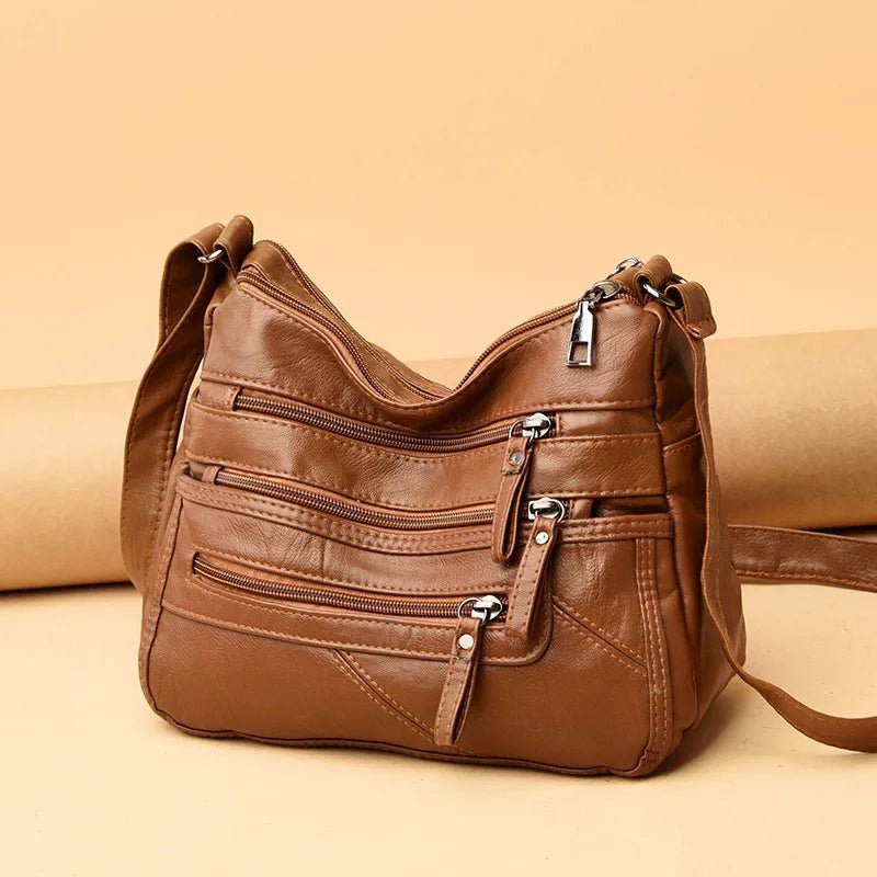 Fashion Luxury Unisex Handbag Messenger Shoulder Bag with Zipper Closure Letter Decoration Waterproof - Zeprah