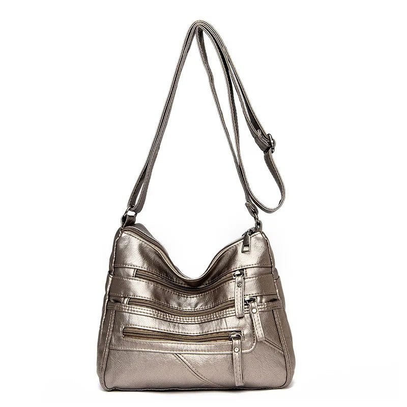 Fashion Luxury Unisex Handbag Messenger Shoulder Bag with Zipper Closure Letter Decoration Waterproof - Zeprah
