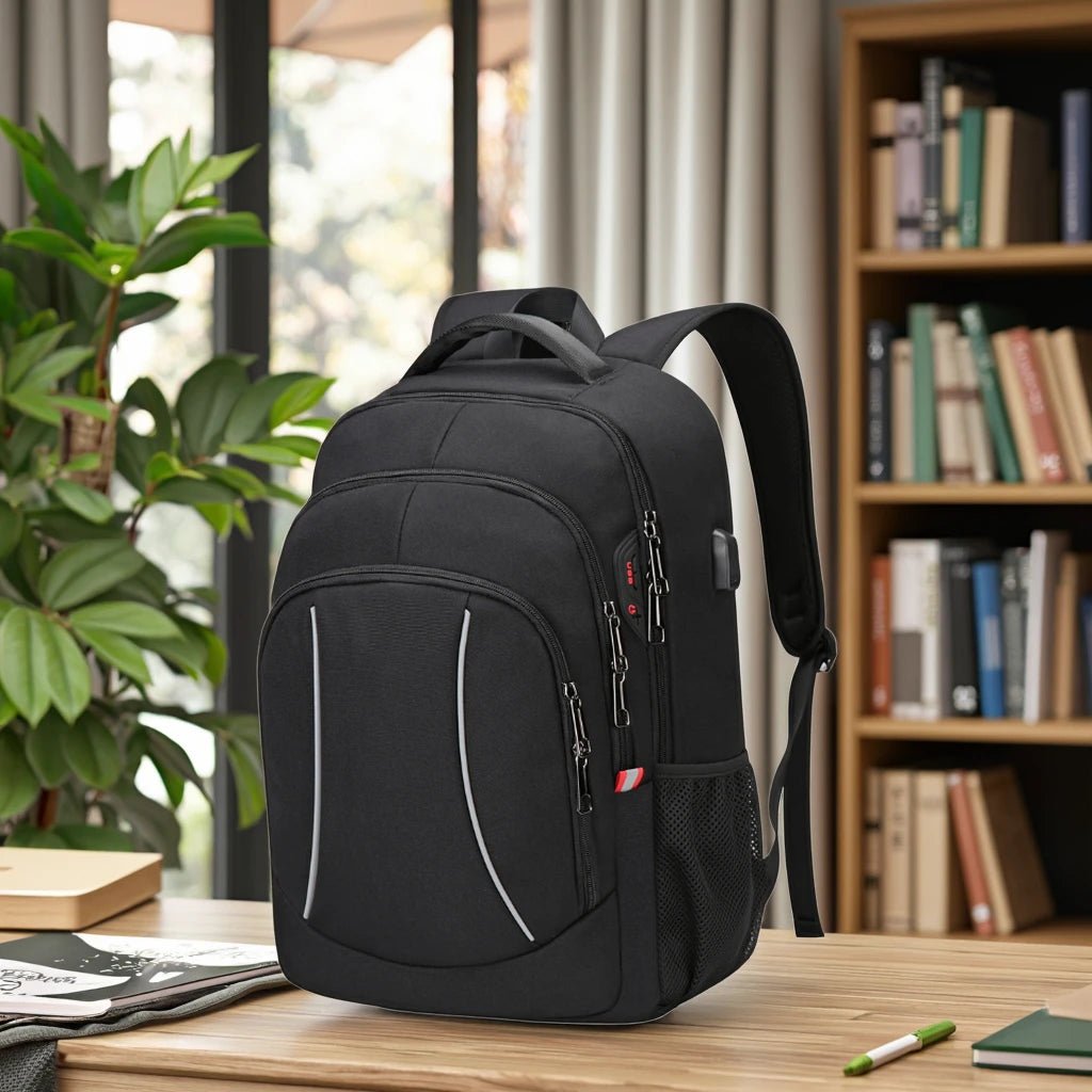 Fashion Polyester Oxford Anti Theft Usb Charging Men Back Pack Backpacks Notebook Bags Business Laptop Backpack - Zeprah