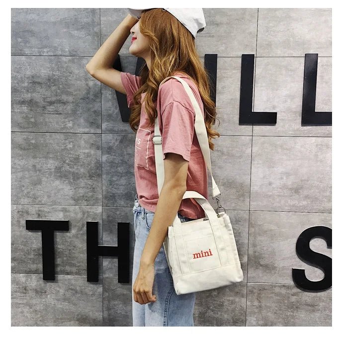 Fashion Small Letter Design Single Shoulder Shopping Bag Practical Mini Handbags for Women - Zeprah