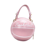 Fashion Women's Mini Tote Handbags Creative Basketball Inspired Shoulder Messenger Bag with Zipper Closure Small Personalities - Zeprah