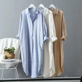 Fashionable Tunic Simple New Design Woman's Shirt Bestselling Plus Size Long - Line Shirt - Zeprah
