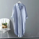 Fashionable Tunic Simple New Design Woman's Shirt Bestselling Plus Size Long - Line Shirt - Zeprah