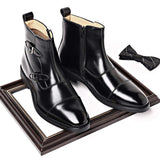 New Design Other Boots Double Monk Strap Shoes High Ankle Boots for Men