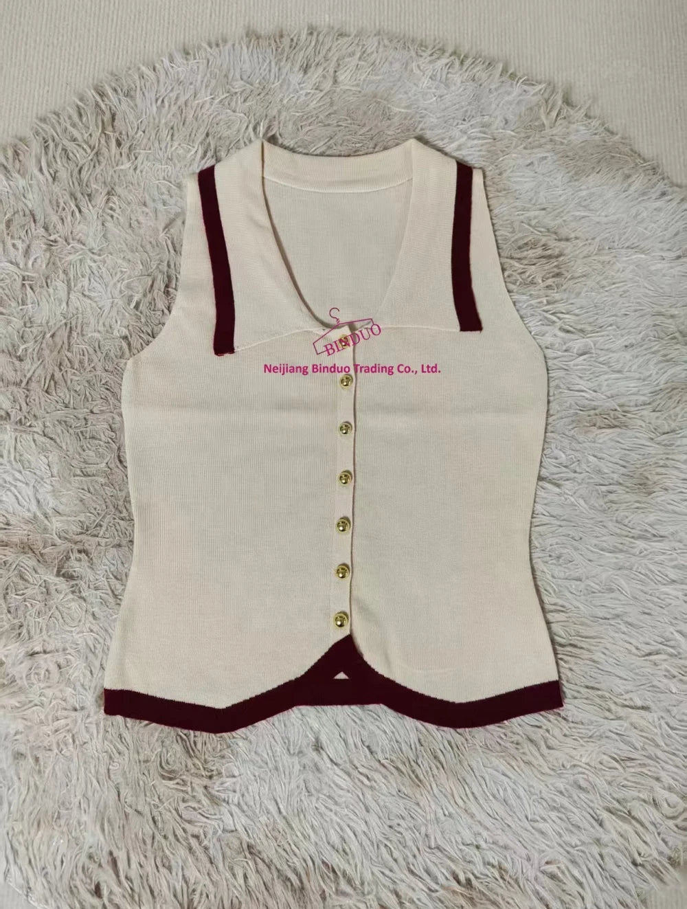 French - style Knitted Vest Sling Women's Summer High - end Sleeveless Irregular Slim - fit Short Trendy Top - Zeprah