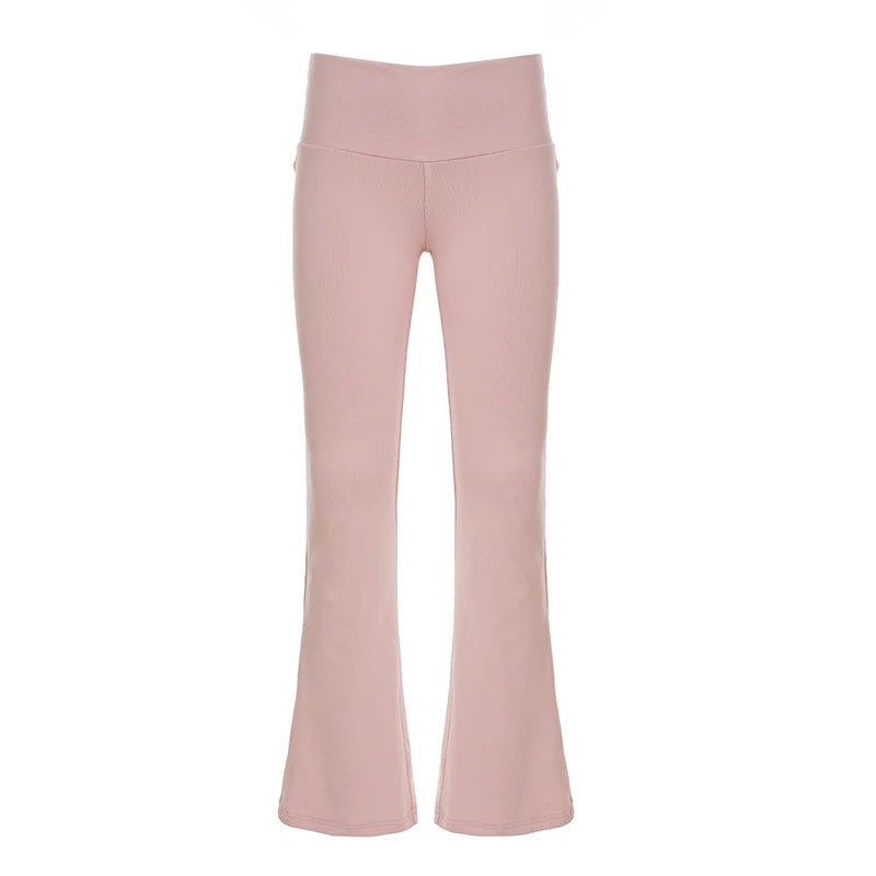 Girls Autumn 2 - Piece Set Sweet Bow Trim Casual High Stretch V - Neck Long Sleeve Top Skinny Knit Soft Pants Breathable - Zeprah