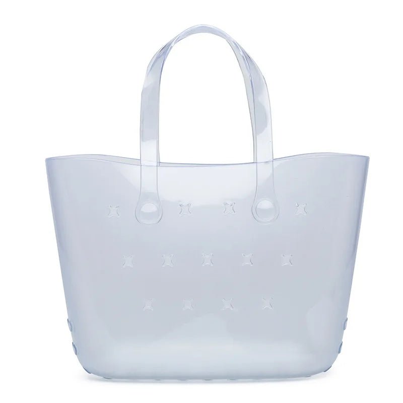 Handbag High - End Women's Jelly Beach Toiletry Bag Open Closure Casual Cut DIY Vegetable Basket Large Capacity Polyester - Zeprah