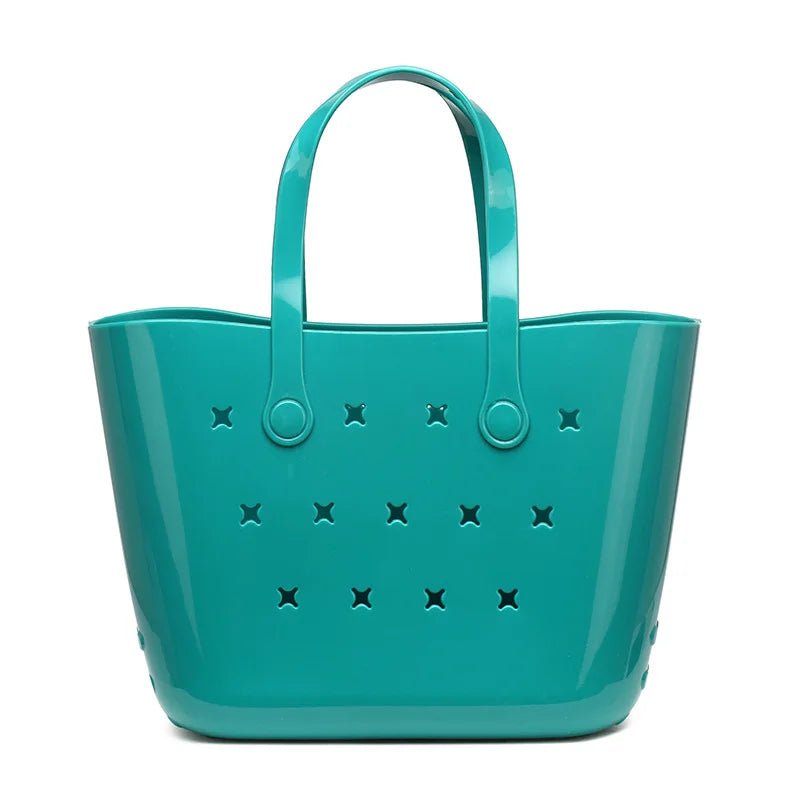 Handbag High - End Women's Jelly Beach Toiletry Bag Open Closure Casual Cut DIY Vegetable Basket Large Capacity Polyester - Zeprah