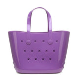 Handbag High - End Women's Jelly Beach Toiletry Bag Open Closure Casual Cut DIY Vegetable Basket Large Capacity Polyester - Zeprah