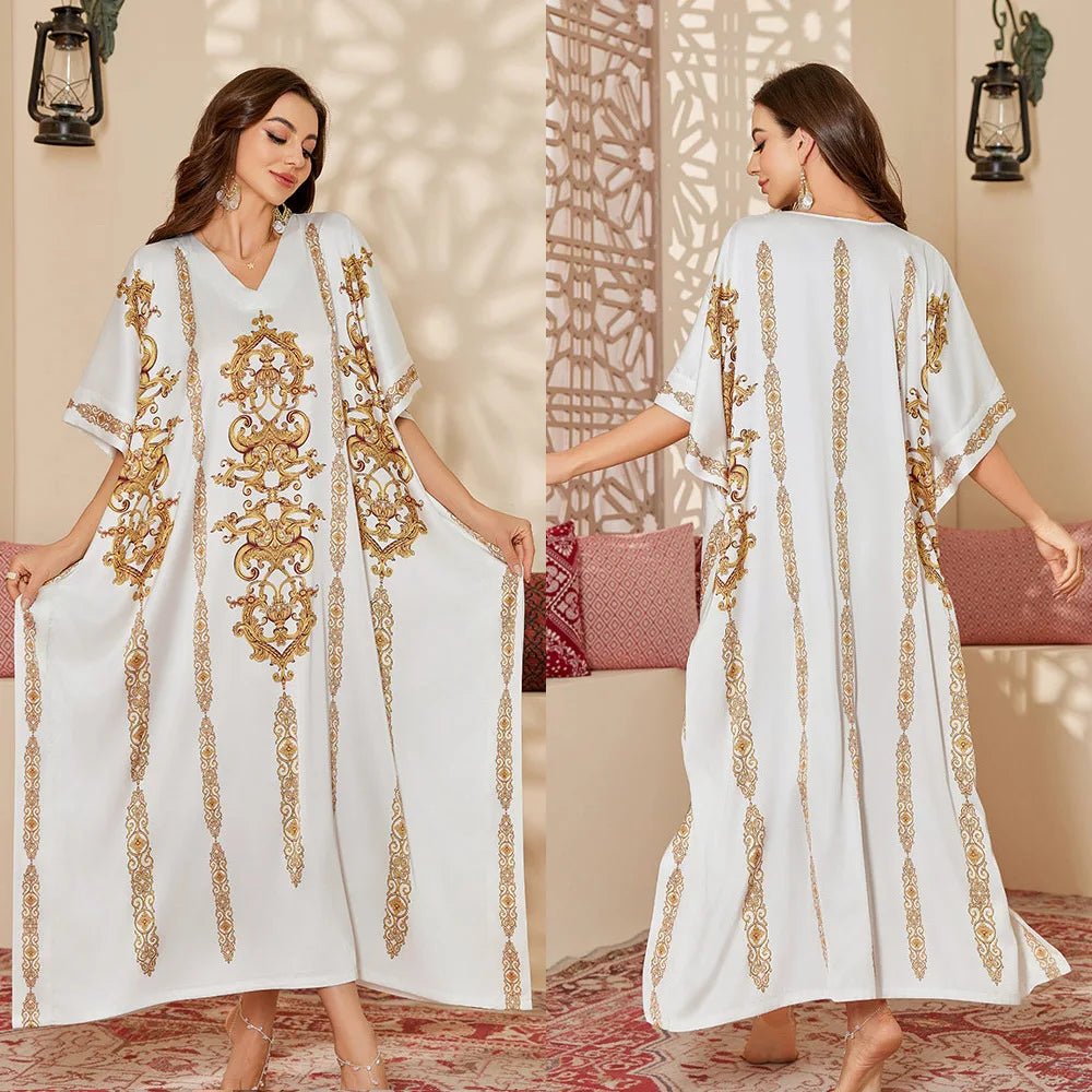 High - End Elegant Long Nightgown Women New Middle Eastern Style Solid Export Drawstring Robes for Spring - Zeprah