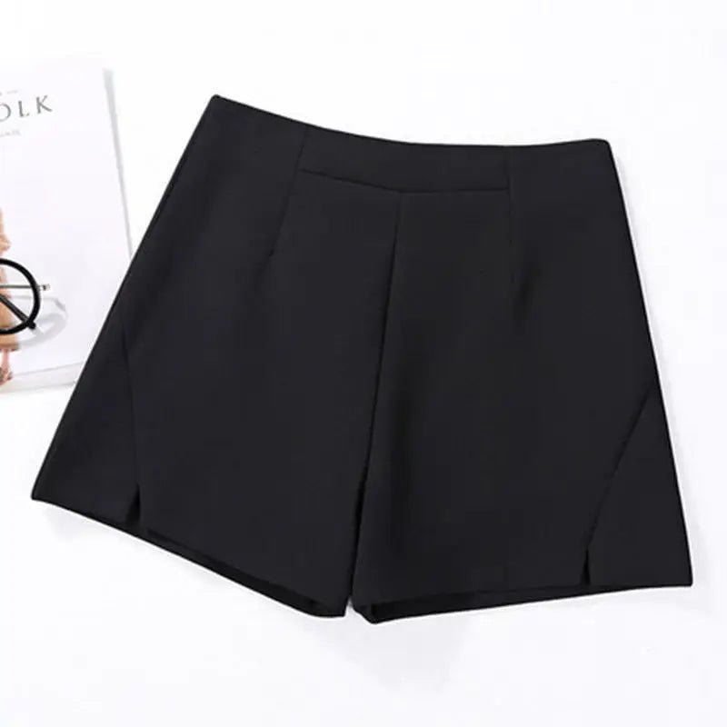 High Waist Casual Wide - leg Shorts Versatile Shorts Plus Size A - string - Zeprah