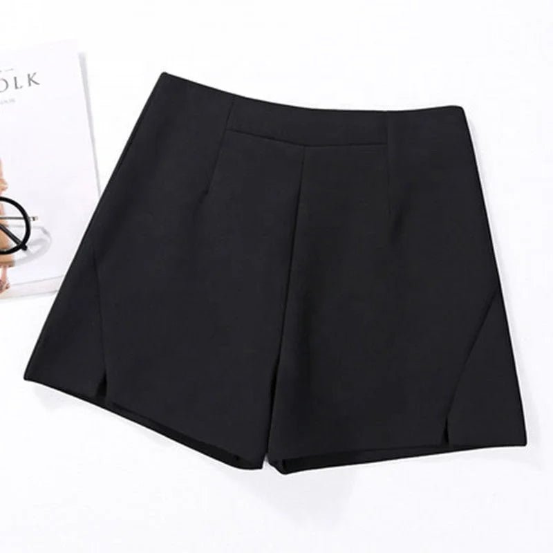 High Waist Casual Wide - leg Shorts Versatile Shorts Plus Size A - string - Zeprah