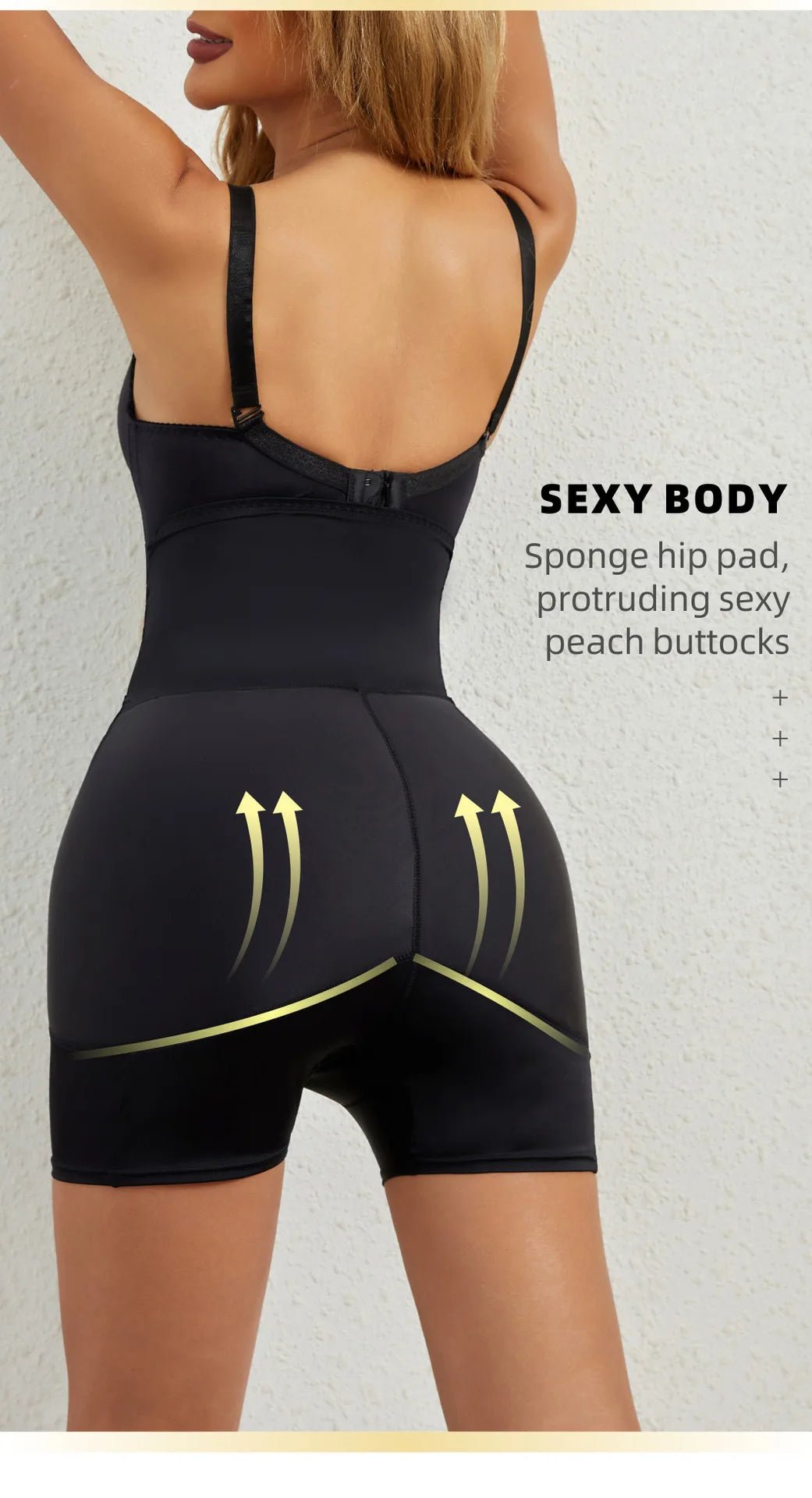 High - waisted Breasted Belly - lifting Sponge Plump Ass Hip - lifting Shorts Plump Buttocks Women's Shapewear - Zeprah