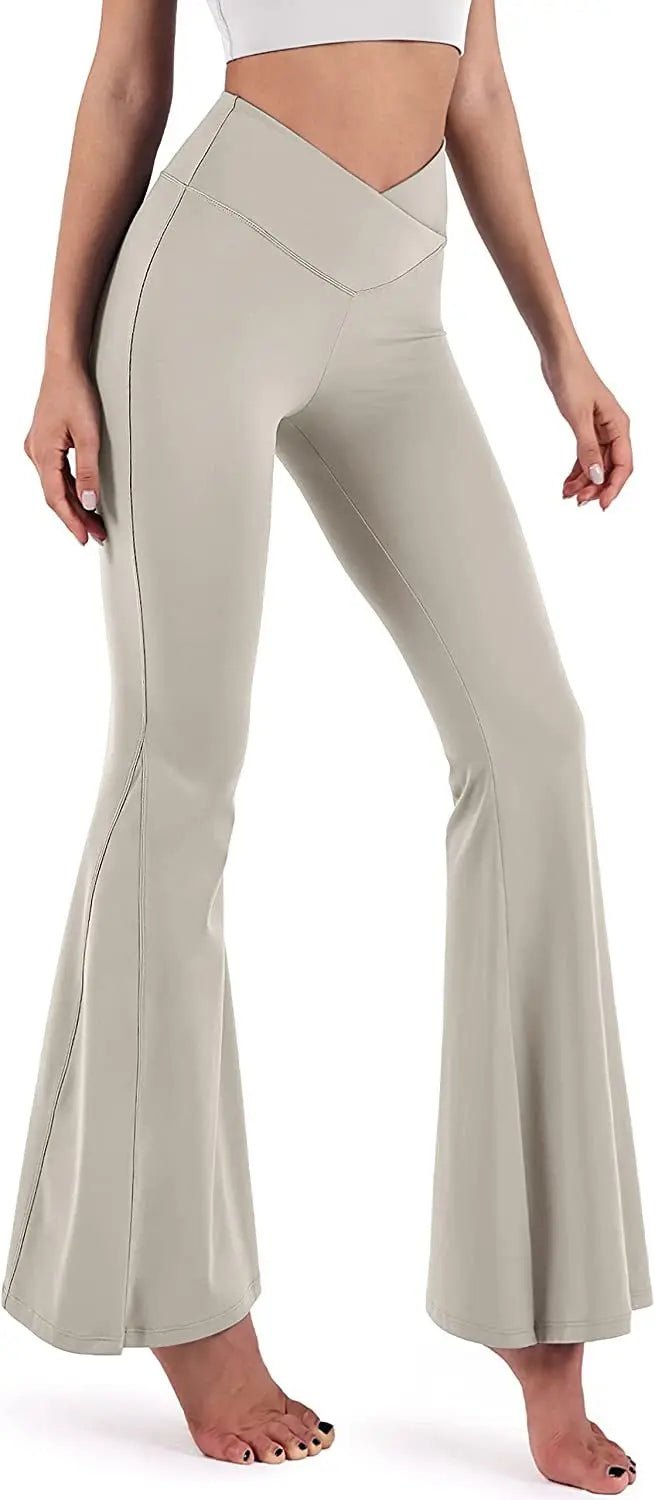 High - waisted Sport Pants Lift the Hip Flare Trousers Slim - fit Women's Trousers - Zeprah