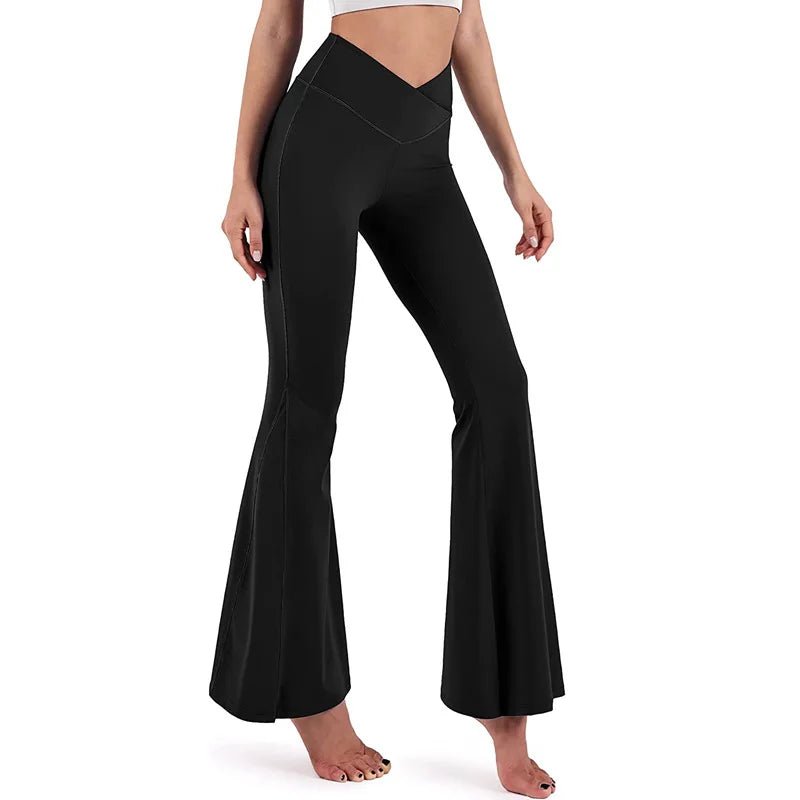 High - waisted Sport Pants Lift the Hip Flare Trousers Slim - fit Women's Trousers - Zeprah