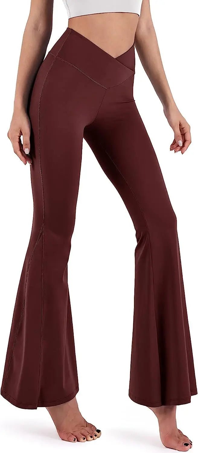 High - waisted Sport Pants Lift the Hip Flare Trousers Slim - fit Women's Trousers - Zeprah