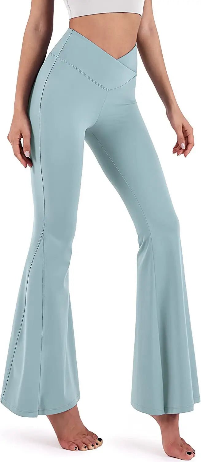 High - waisted Sport Pants Lift the Hip Flare Trousers Slim - fit Women's Trousers - Zeprah
