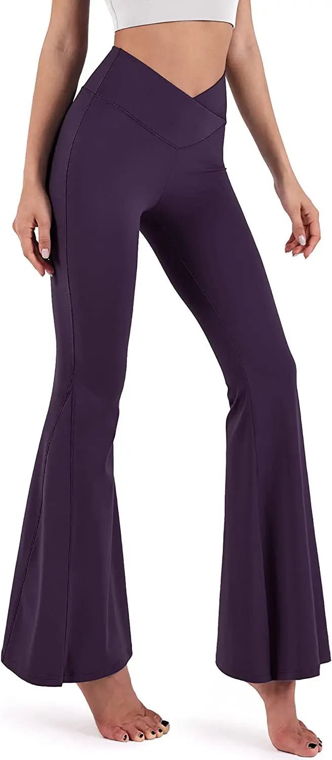 High - waisted Sport Pants Lift the Hip Flare Trousers Slim - fit Women's Trousers - Zeprah