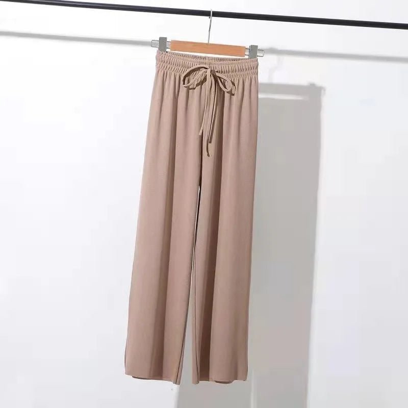 High - waisted Straight - Leg Trousers Casual Comfortable Trousers Versatile Slacks - Zeprah