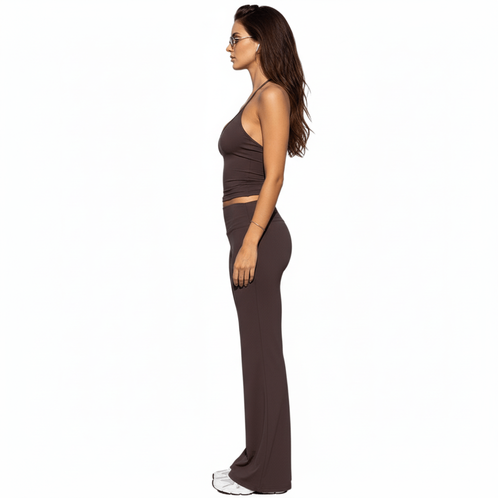 Hot Sale Women's 2 - Piece Workout Set , Yoga Outfit with Fitness Tank Top & Flare Pants , Custom Sportswear Suit OEM (Quick Dry, Summer) - Zeprah