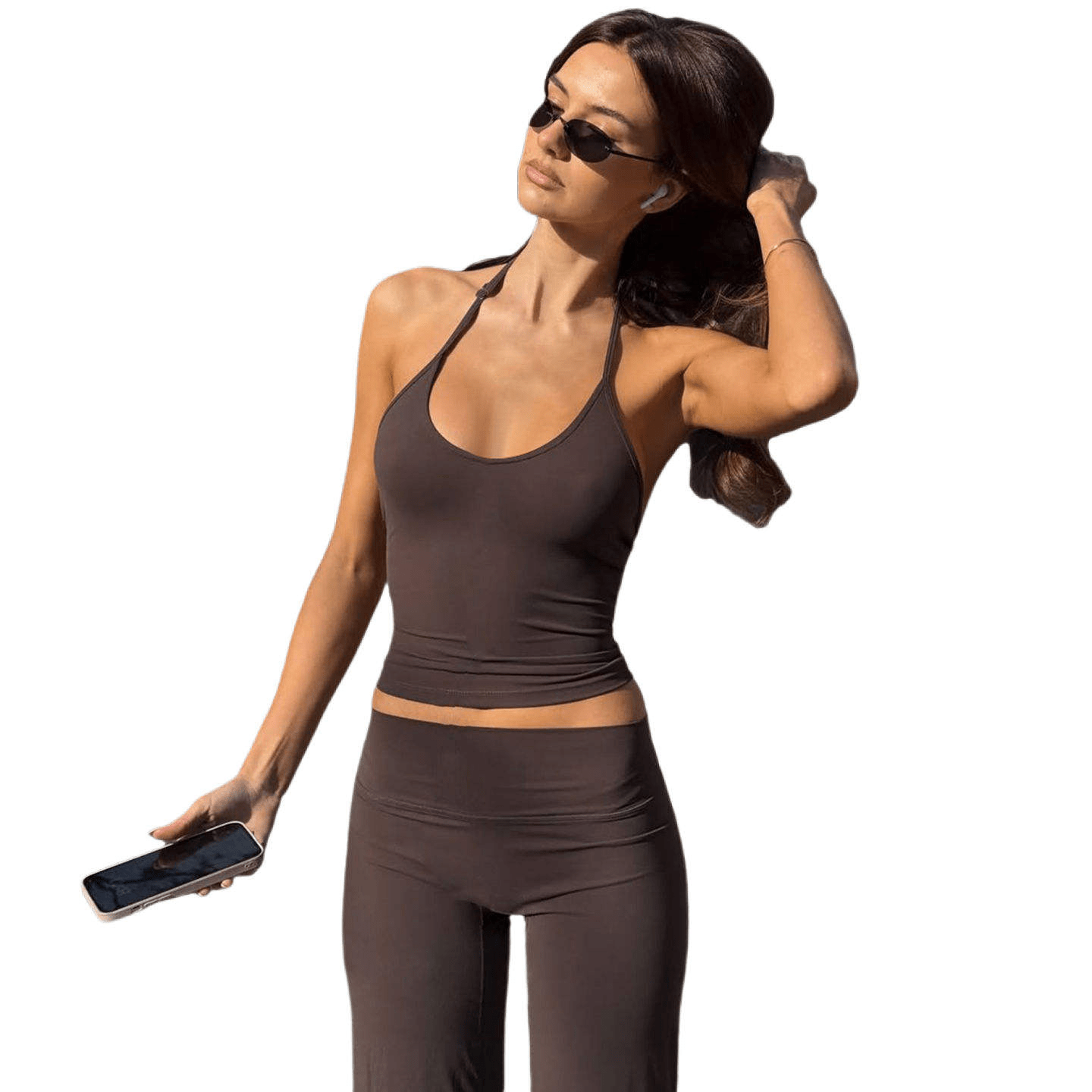 Hot Sale Women's 2 - Piece Workout Set , Yoga Outfit with Fitness Tank Top & Flare Pants , Custom Sportswear Suit OEM (Quick Dry, Summer) - Zeprah