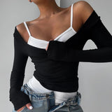 Hot Selling Women's Autumn Casual Knitted 2 - Piece Running Yoga Set - Long Sleeve Breathable Quick Dry Slim Fit Athletic Top - Zeprah