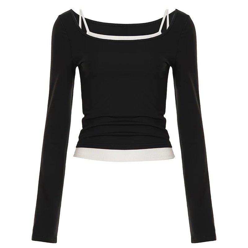 Hot Selling Women's Autumn Casual Knitted 2 - Piece Running Yoga Set - Long Sleeve Breathable Quick Dry Slim Fit Athletic Top - Zeprah
