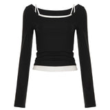 Hot Selling Women's Autumn Casual Knitted 2 - Piece Running Yoga Set - Long Sleeve Breathable Quick Dry Slim Fit Athletic Top - Zeprah