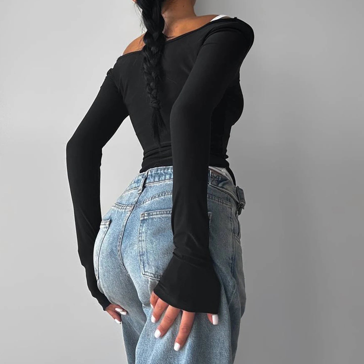 Hot Selling Women's Autumn Casual Knitted 2 - Piece Running Yoga Set - Long Sleeve Breathable Quick Dry Slim Fit Athletic Top - Zeprah