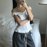 Hot Selling Women's Breathable Lace Patchwork Short Sweet Button Sleeveless Slim Fit Tank Tops Summer New Product Sexy Vest - Zeprah
