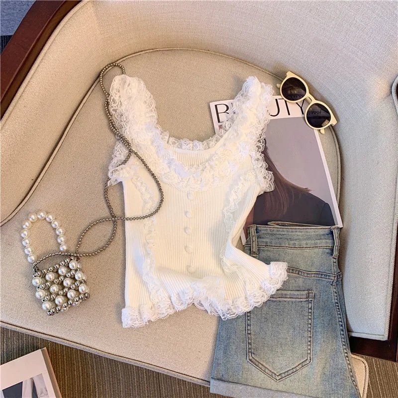 Innocent - Seductive Style Women's Tanks Camis Lace up Slim - fit Halter Hot Girl Style Top Women Tank Top - Zeprah