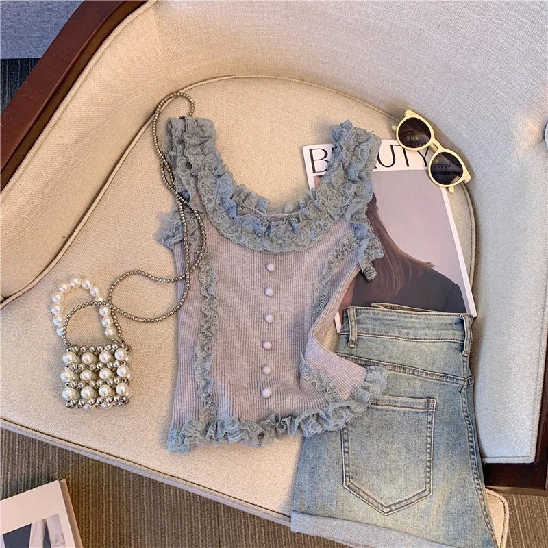 Innocent - Seductive Style Women's Tanks Camis Lace up Slim - fit Halter Hot Girl Style Top Women Tank Top - Zeprah