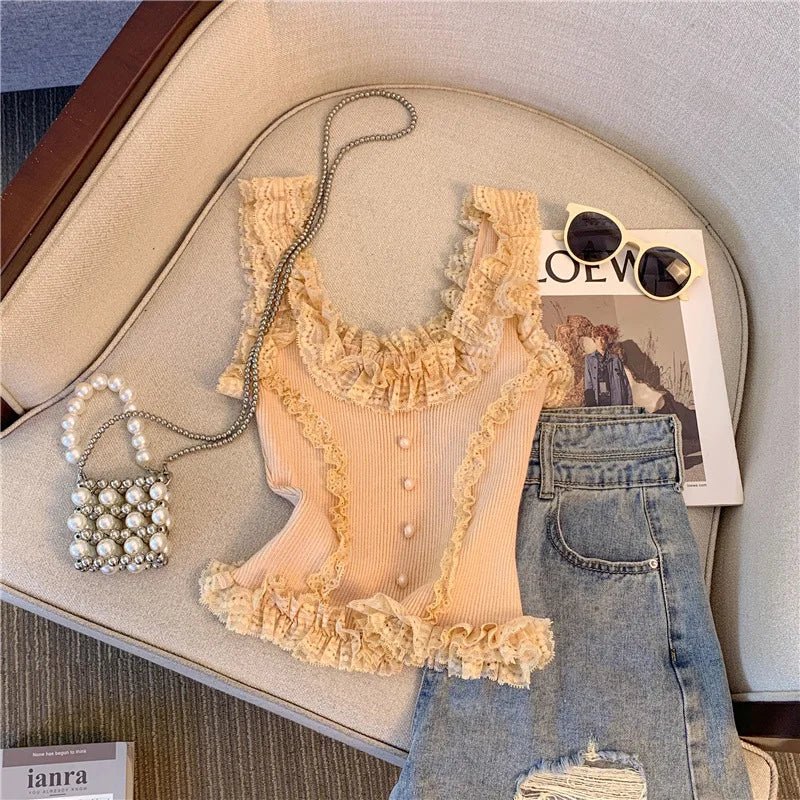 Innocent - Seductive Style Women's Tanks Camis Lace up Slim - fit Halter Hot Girl Style Top Women Tank Top - Zeprah