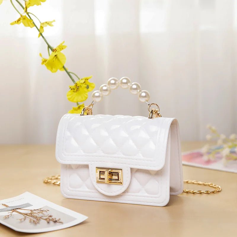 Jelly Crossbody Handbag for Kids Little Girl Purses with Zipper Closure and Handbags Bolsas - Zeprah