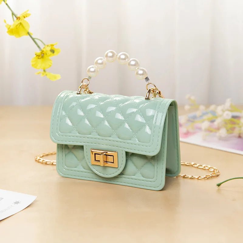Jelly Crossbody Handbag for Kids Little Girl Purses with Zipper Closure and Handbags Bolsas - Zeprah