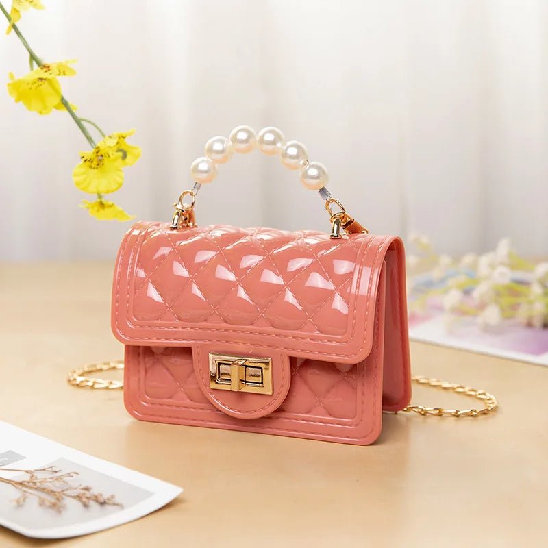 Jelly Crossbody Handbag for Kids Little Girl Purses with Zipper Closure and Handbags Bolsas - Zeprah