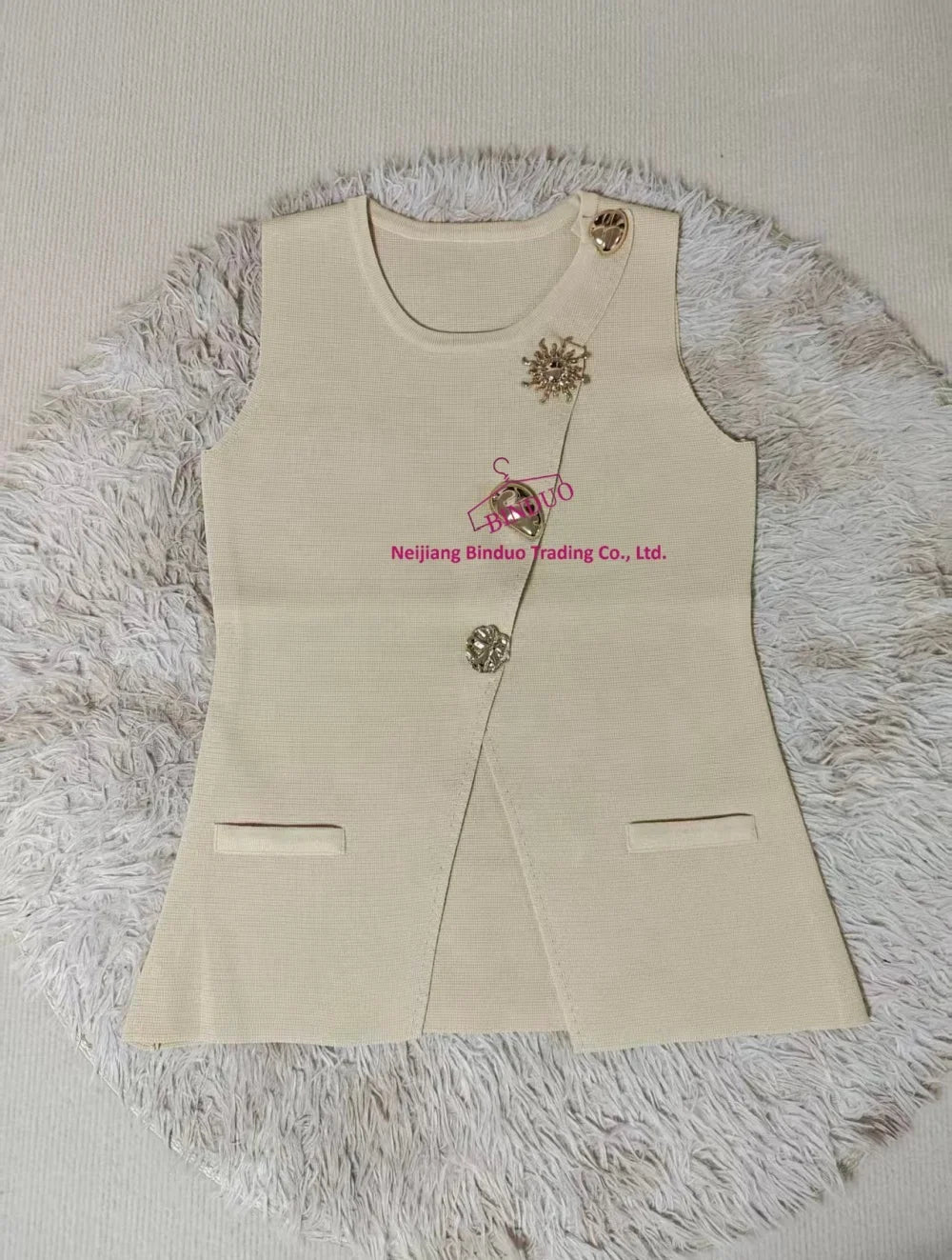 K - pop Hot Girl Dance Vest Ribbon Women Special Designed 5 - color Daily Outfit Lady Sleeveless O - neck tank Top - Zeprah