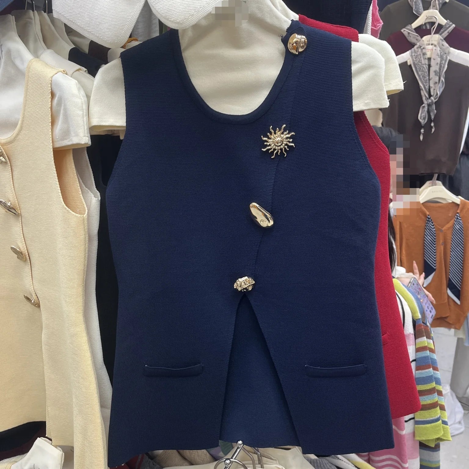 K - pop Hot Girl Dance Vest Ribbon Women Special Designed 5 - color Daily Outfit Lady Sleeveless O - neck tank Top - Zeprah