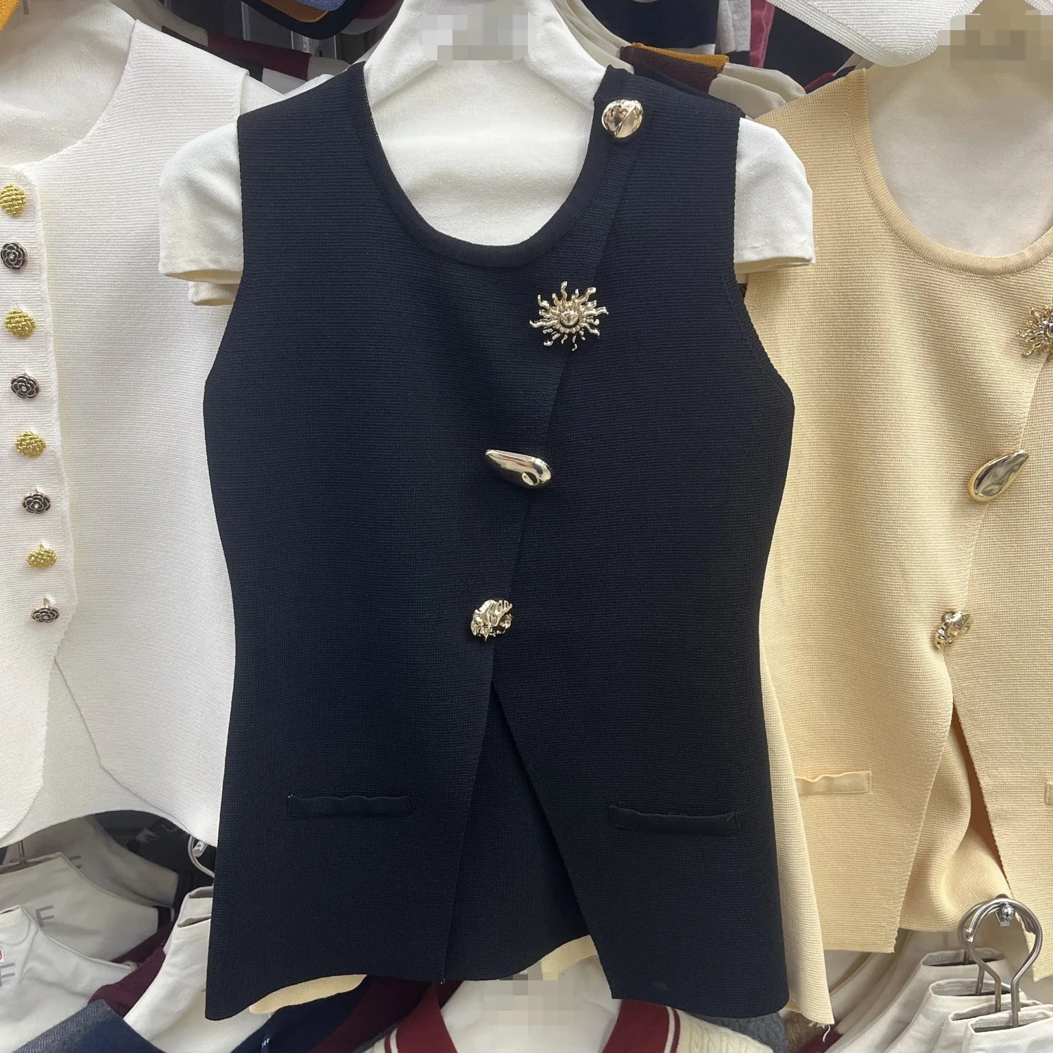 K - pop Hot Girl Dance Vest Ribbon Women Special Designed 5 - color Daily Outfit Lady Sleeveless O - neck tank Top - Zeprah