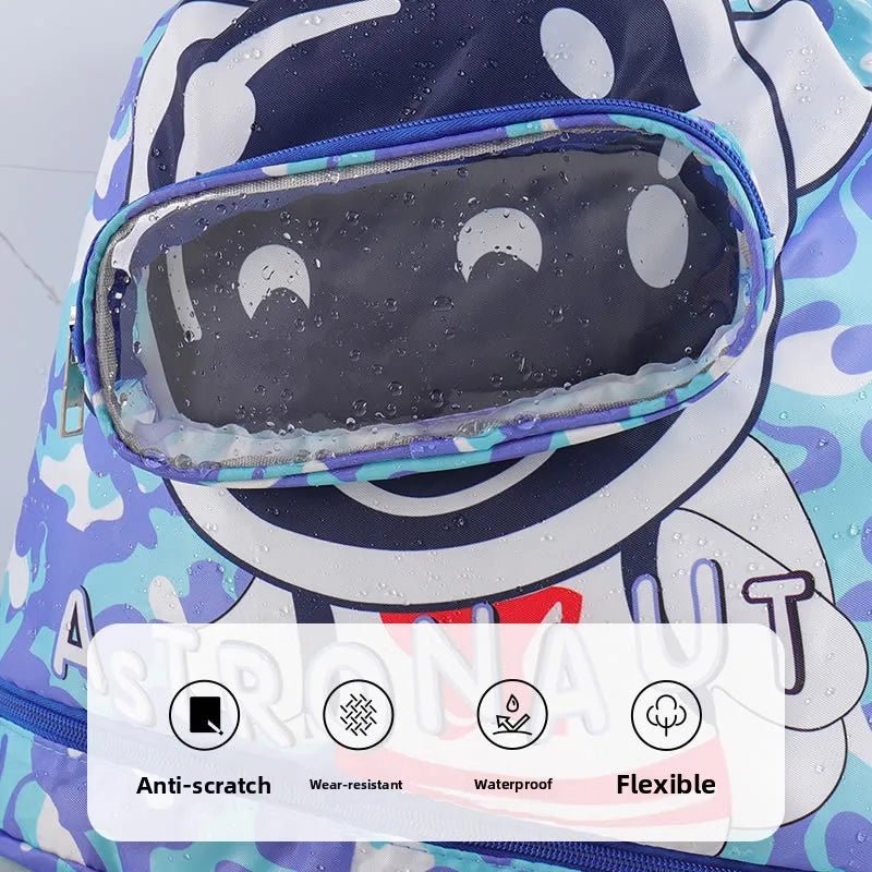 Kidsren's Wet Dry Separation Waterproof Storage Bag Boys Girls Sports Portable Cute Cartoon Beach Backpack Made Polyester - Zeprah