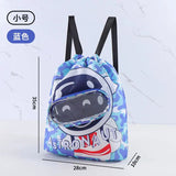 Kidsren's Wet Dry Separation Waterproof Storage Bag Boys Girls Sports Portable Cute Cartoon Beach Backpack Made Polyester - Zeprah