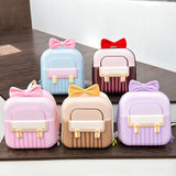 Kindergarten Elementary School Student Backpack Sweet Bow Breathable Lightweight Boys Girls Eggshell New Children's Bag - Zeprah