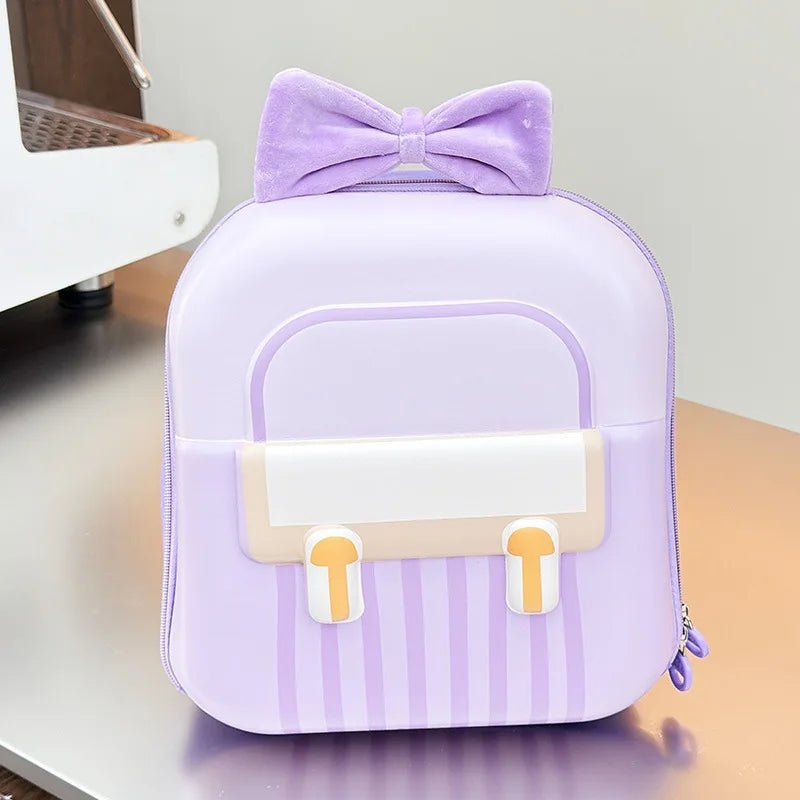 Kindergarten Elementary School Student Backpack Sweet Bow Breathable Lightweight Boys Girls Eggshell New Children's Bag - Zeprah
